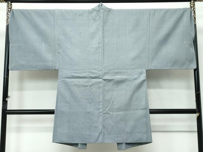平和屋着物●極上　男性　紬　アンサンブル　キングサイズ　120亀甲　山鳩色地　三越扱い　逸品　CZAA5066s6