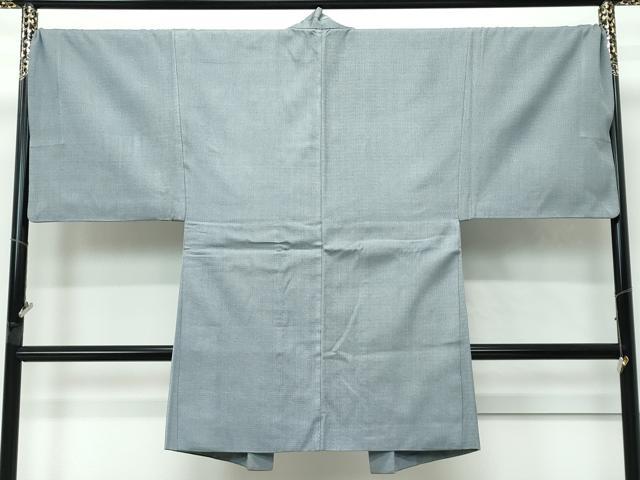 平和屋着物●極上　男性　紬　アンサンブル　キングサイズ　120亀甲　山鳩色地　三越扱い　逸品　CZAA5066s6
