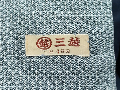 平和屋着物●極上　男性　紬　アンサンブル　キングサイズ　120亀甲　山鳩色地　三越扱い　逸品　CZAA5066s6