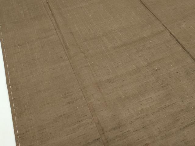 平和屋着物●極上　男性　紬　アンサンブル　色無地　涅色　逸品　未使用　CZAA5067s6