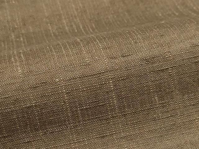 平和屋着物●極上　男性　紬　アンサンブル　色無地　涅色　逸品　未使用　CZAA5067s6