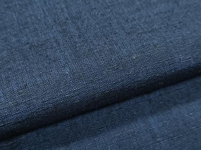平和屋着物●極上　男性　紬　アンサンブル　色無地　藍鉄色　逸品　未使用　CZAA5068s6