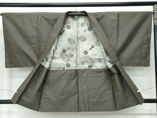平和屋着物●極上　男性　本場大島紬　アンサンブル　80亀甲　総詰め　逸品　未使用　CZAA5069s6