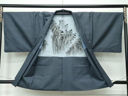 平和屋着物●極上　男性　本場大島紬　アンサンブル　120亀甲　総詰め　逸品　CZAA5070s6