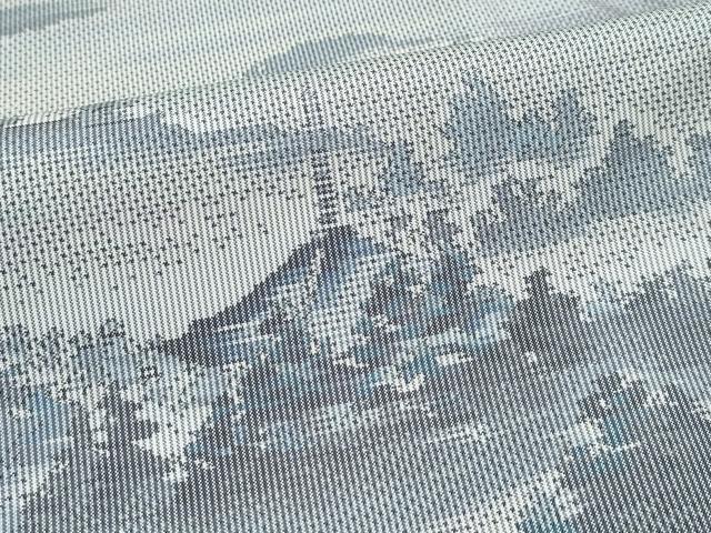 平和屋着物●極上　都喜ヱ門　本場大島紬　白大島　7マルキ　総絣　樹林風景文　藤絹織物謹製　逸品　CZAA5077s6