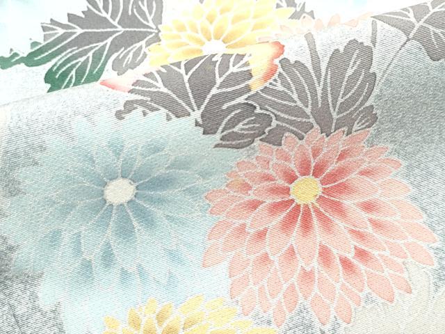 平和屋着物●極上　訪問着　友禅　枝梅菊文　たたき染め　逸品　CZAA5084s6