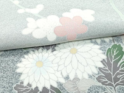 平和屋着物●極上　訪問着　友禅　枝梅菊文　たたき染め　逸品　CZAA5084s6