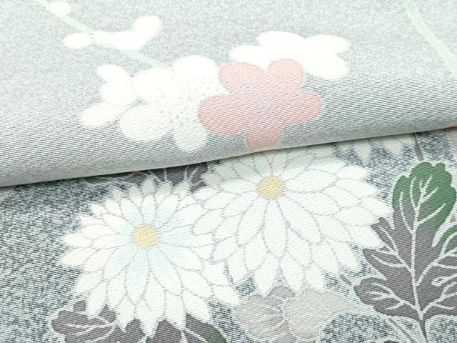 平和屋着物●極上　訪問着　友禅　枝梅菊文　たたき染め　逸品　CZAA5084s6