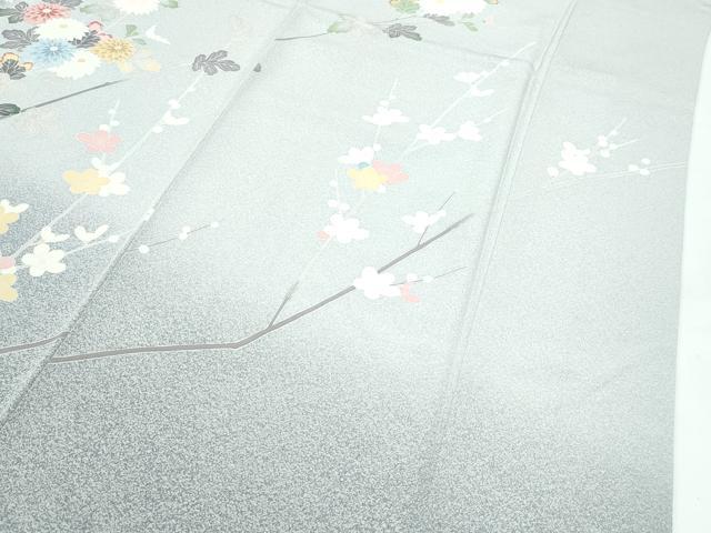 平和屋着物●極上　訪問着　友禅　枝梅菊文　たたき染め　逸品　CZAA5084s6