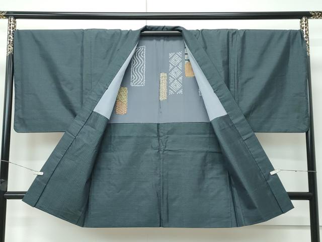 平和屋着物●極上　男性　本場大島紬　アンサンブル・長襦袢セット　100亀甲　総詰め　逸品　CZAA5086s6