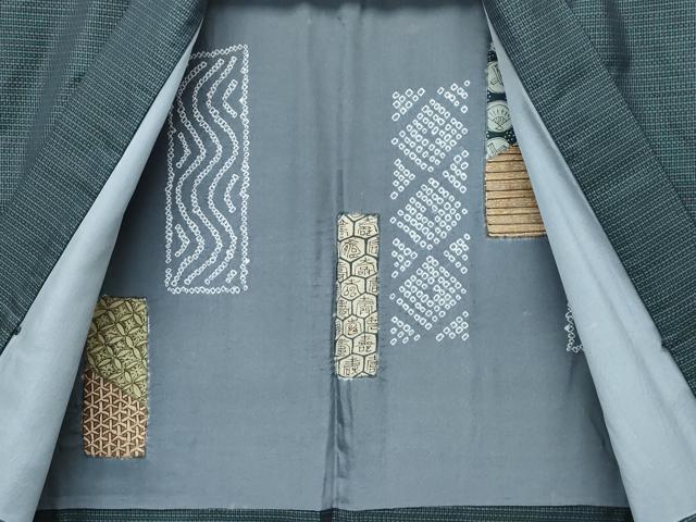 平和屋着物●極上　男性　本場大島紬　アンサンブル・長襦袢セット　100亀甲　総詰め　逸品　CZAA5086s6