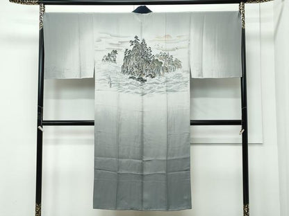 平和屋着物●極上　男性　本場大島紬　アンサンブル・長襦袢セット　100亀甲　総詰め　逸品　CZAA5086s6