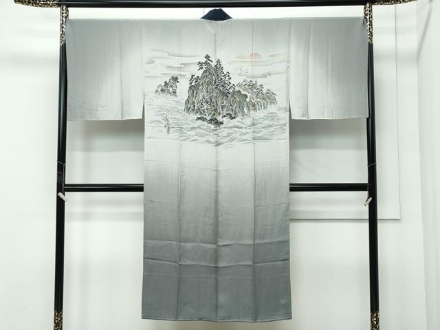 平和屋着物●極上　男性　本場大島紬　アンサンブル・長襦袢セット　100亀甲　総詰め　逸品　CZAA5086s6