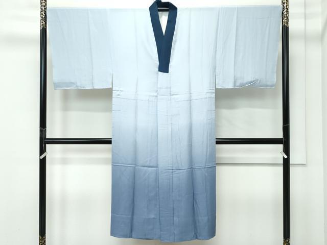 平和屋着物●極上　男性　本場塩沢紬織　アンサンブル・長襦袢セット　縞　南雲織物謹製　反端付き　逸品　未使用　CZAA5087s6