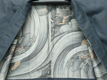 平和屋着物●極上　男性　本場大島紬　アンサンブル　100亀甲　総詰め　逸品　CZAA5090s6