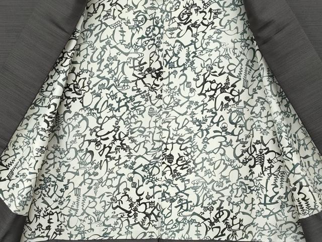 平和屋本店∞極上　男性　銀座もとじ　長羽織　紬地　海松茶色　たとう紙付き　逸品　CZAA5096s6