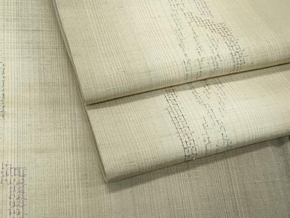 平和屋着物●極上　結城紬　奥順　はたおり娘　80亀甲　間道　逸品　未使用　CZAA5103s6