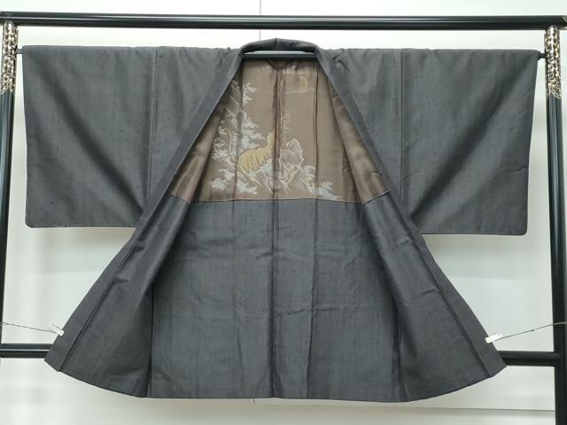 平和屋着物●極上　男性　紬　アンサンブル　霞文　逸品　未使用　CZAA5106s6