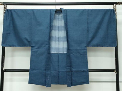 平和屋着物●極上　男性　紬　アンサンブル　キングサイズ　網代織　逸品　未使用　CZAA5107s6