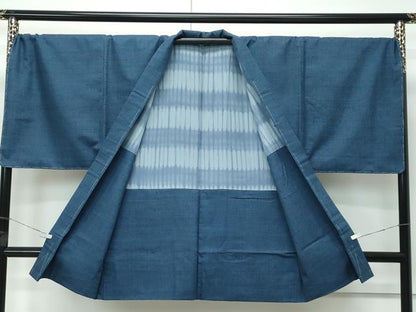 平和屋着物●極上　男性　紬　アンサンブル　キングサイズ　網代織　逸品　未使用　CZAA5107s6