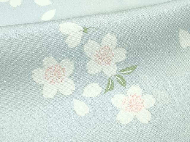 平和屋着物●上質な長襦袢　袷　舞桜　蕎麦切色地　逸品　未使用　CZAA5110s6