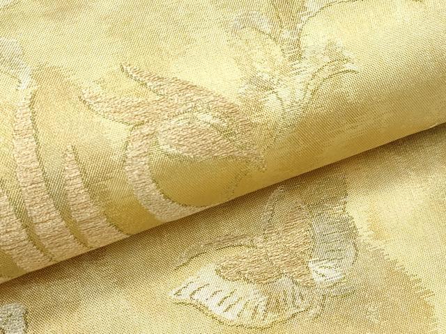 平和屋着物●極上　洛風林　工芸帯地　全通柄袋帯　花喰い鳥　金銀糸　逸品　CZAA5115s6