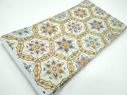 平和屋本店●極上　袋帯　総刺繍　中国三大刺繍　スワトウ相良刺繍　亀甲花文　金彩　逸品　CZAA5121s6