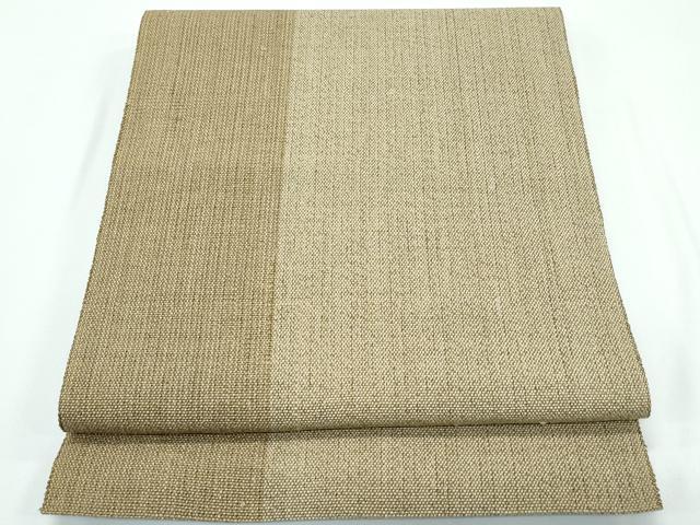 平和屋着物●極上　八寸名古屋帯　縞　絹科布　逸品　CZAA5125s6