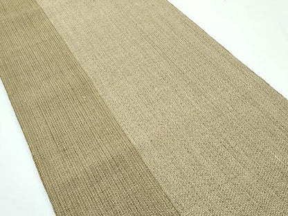 平和屋着物●極上　八寸名古屋帯　縞　絹科布　逸品　CZAA5125s6