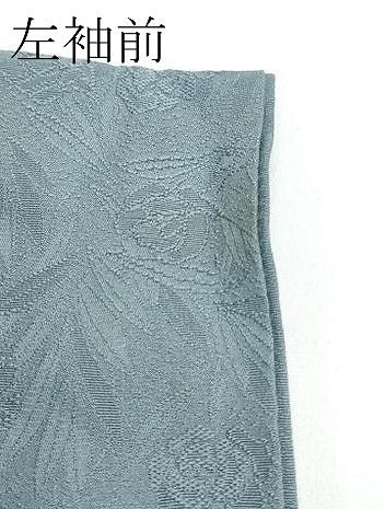 平和屋着物●極上　色無地　山鳩色　薔薇地紋　逸品　CZAA5139s6