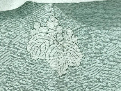 平和屋着物●極上　色無地　山葵色　箔散らし　逸品　未使用　CZAA5141s6