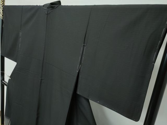 平和屋着物●極上　色留訪問着　紬地　霞文　黒地　金糸　ますいわ屋扱い　逸品　未使用　CZAA5146s6