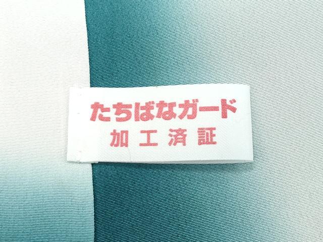 平和屋着物●極上　訪問着　手描き　フクロウ　梟　暈し染め　黒地　逸品　未使用　CZAA5147s6