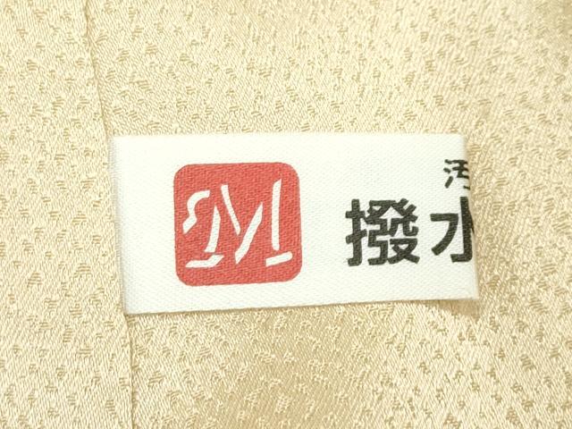平和屋着物●極上　訪問着　駒刺繍　草花霞文　暈し染め　金彩　蜂蜜色地　逸品　CZAA5148s6