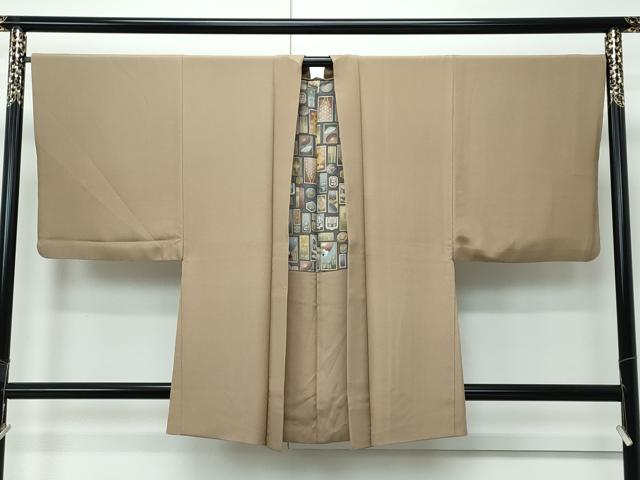 平和屋着物∞極上　男性　羽織　肥後煤竹色　逸品　CZAA5156s6