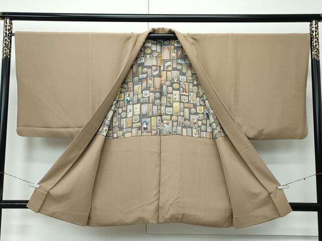 平和屋着物∞極上　男性　羽織　肥後煤竹色　逸品　CZAA5156s6