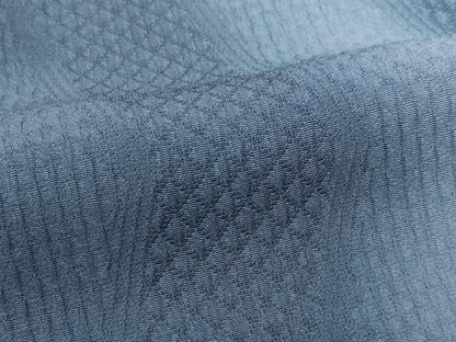 平和屋着物∞極上　道行コート　ロング丈　ふくれ織　よろけ縞　暈し染め　逸品　CZAA5157s6