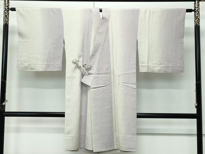 平和屋着物∞極上　道中着　ロング丈　単衣　お召地　葡萄唐草地紋　逸品　CZAA5160s6