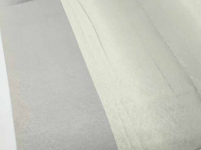 平和屋着物∞極上　道中着　ロング丈　単衣　お召地　葡萄唐草地紋　逸品　CZAA5160s6