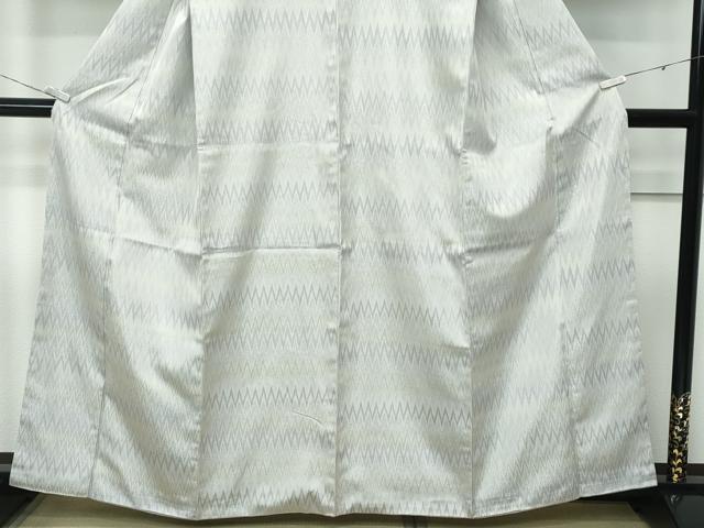 平和屋着物●極上　お召　幾何学文様　逸品　CZAA5174s6