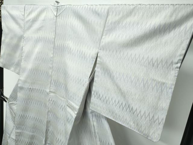 平和屋着物●極上　お召　幾何学文様　逸品　CZAA5174s6