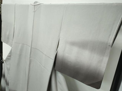 平和屋本店●極上　訪問着　作家物　手描き　シマウマ　暈し染め　灰汁色地　逸品　CZAA5175s6