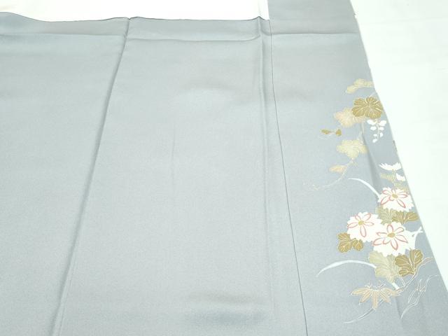 平和屋着物●極上　訪問着　駒刺繍　風景草花文　暈し染め　金彩　逸品　CZAA5176s6