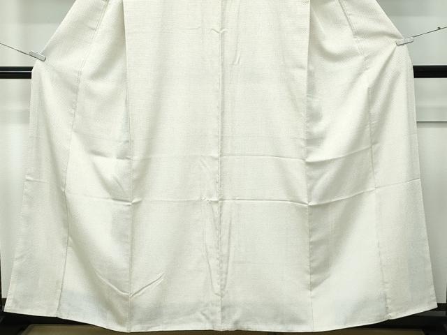 平和屋着物●極上　本塩沢　蚊絣　反端付き　逸品　CZAA5191s6