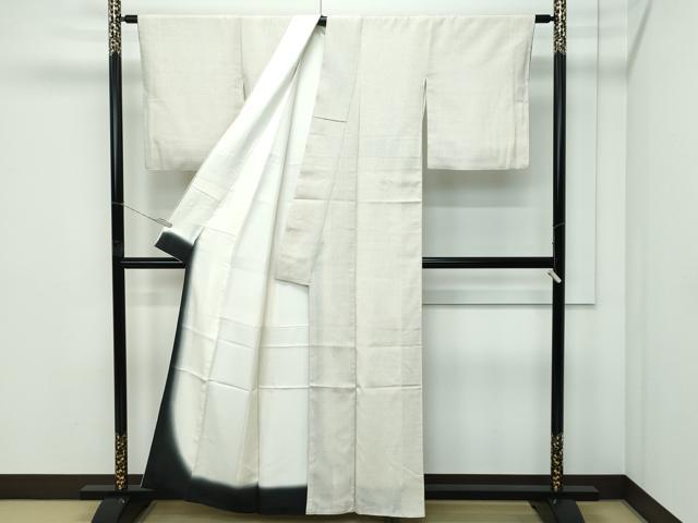 平和屋着物●極上　本塩沢　蚊絣　反端付き　逸品　CZAA5191s6