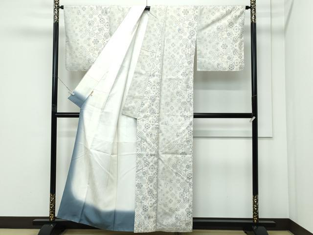平和屋着物●極上　本場大島紬　白大島　伝宝絣　むらなか謹製　ますいわ屋扱い　証紙付き　逸品　CZAA5192s6
