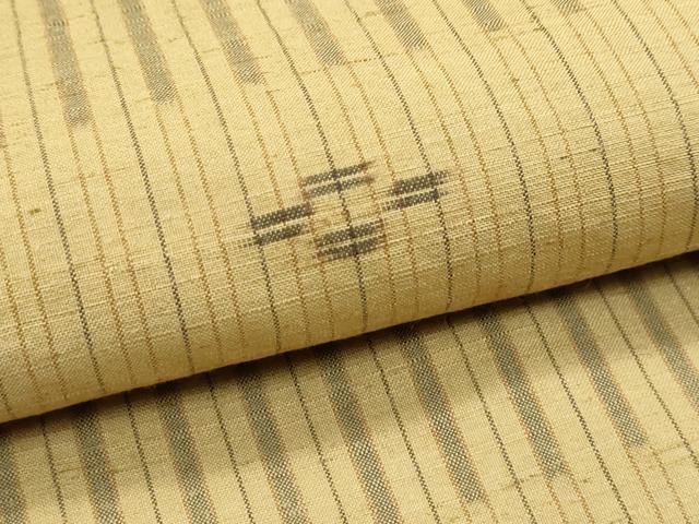 平和屋本店●極上　国指定重要無形文化財　本場久米島紬　山城智子作　手織　泥染　草木染　証紙付き　逸品　未使用　CZAA5219s6