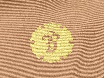 平和屋本店●極上　ジャパンオートクチュール　渡辺雪三郎　訪問着・袋帯セット　吉祥草木文　金彩　焦香色地　逸品　CZAA5222s6