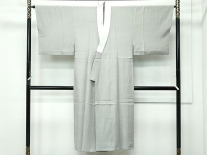 平和屋着物●極上　男性　色紋付・長襦袢セット　着物：肥後煤竹色　襦袢：灰汁色　逸品　CZAA5226s6