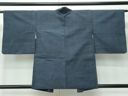 平和屋本店●極上　本場結城紬　重要無形文化財　アンサンブル　100亀甲　総詰め　羽織紐付き　逸品　CZAA5228s6